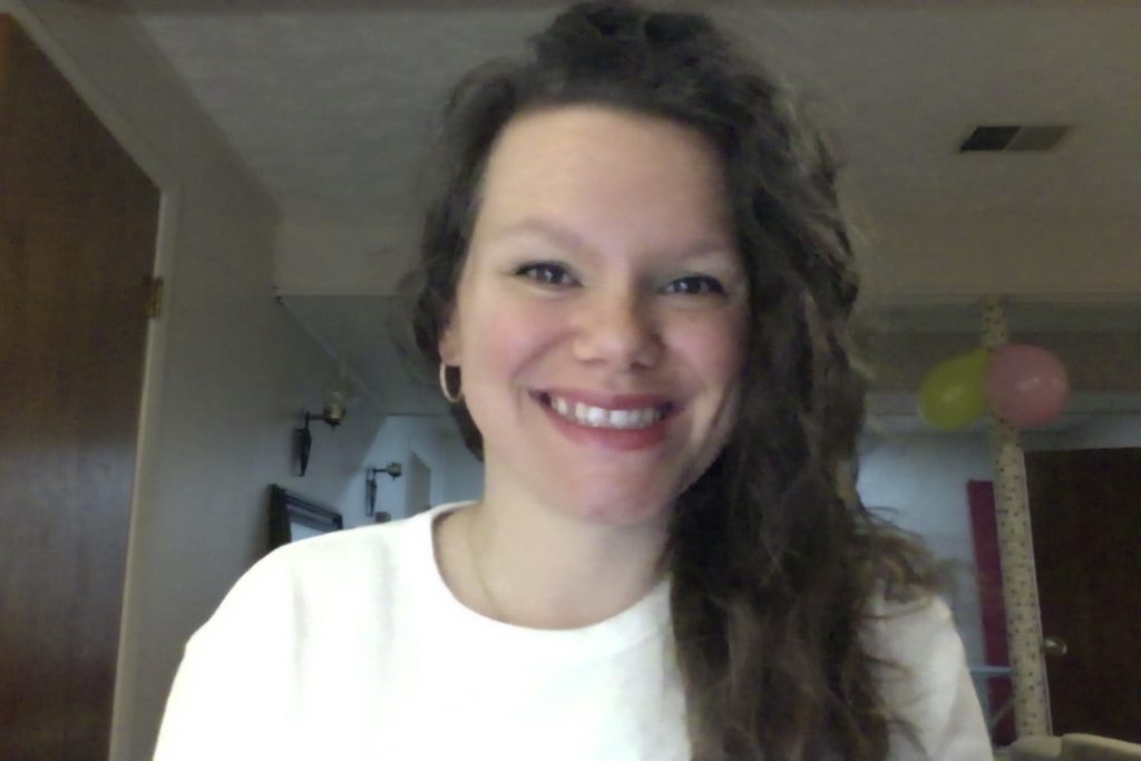 Rachel smiling